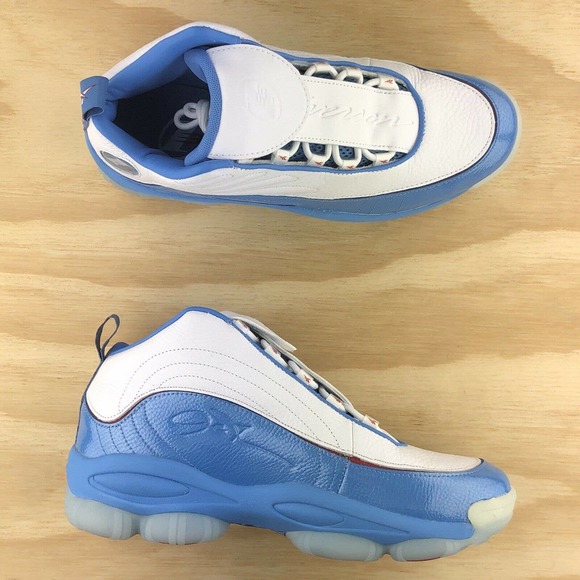 Reebok Iverson Legacy Blue White Basketball Shoes - Picture 3 of 9